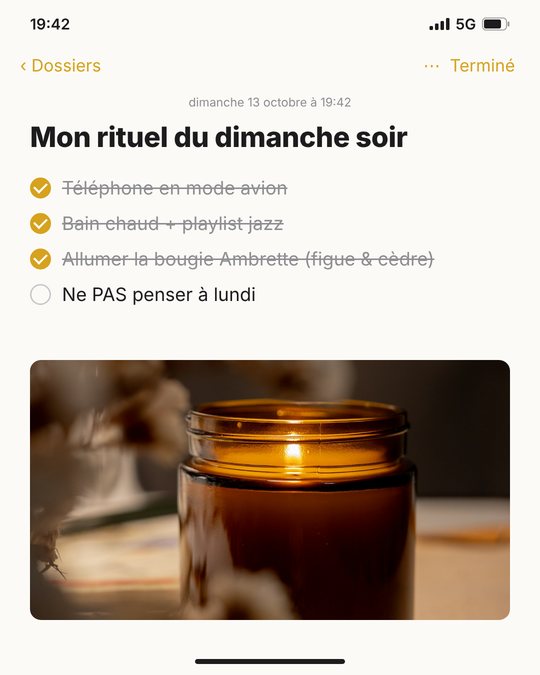 Pub Ambrette : note iPhone, mon rituel du dimanche soir